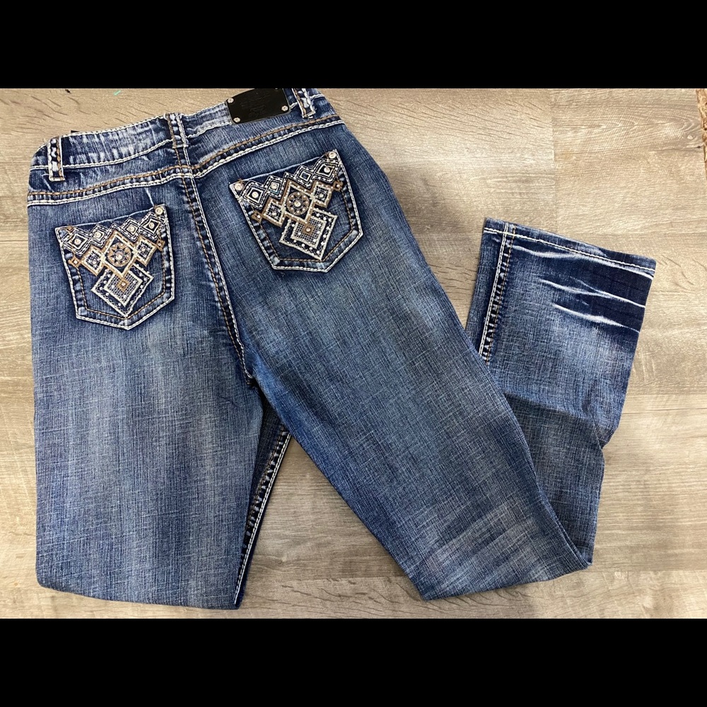 NEW! Live Hard, Play Hard Blingy Jeans